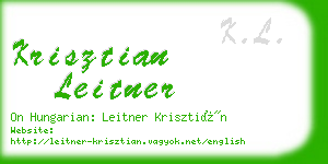 krisztian leitner business card